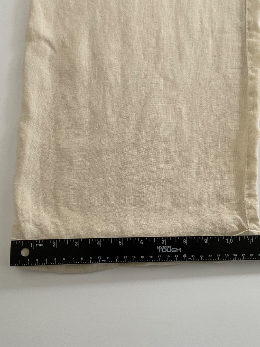 Free People 100% Linen Wide Leg Pleated Trousers Sz 2 Beige Natural Slouchy Boho - Picture 10 of 12
